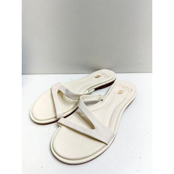 Sarto by Franco Sarto Sandals Womens Size 6.5 Leather Gwyneth Slip On Shoes - Picture 3 of 11